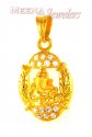 22Kt Gold Ganesh Pendant