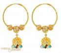 Click here to View - 22Kt Gold Chandelier Hoop 