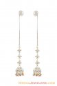 22K White Plated Sui Dhaga Earrings - Click here to buy online - 995 only..