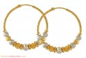 Click here to View - Fancy Two tone Hoops (22K Gold) 