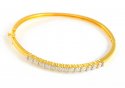 Click here to View - Gold Bangle with Star Signity 