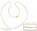 22Kt Gold Fancy Two Tone Chain - Click here to buy online - 256 only..