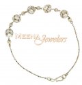 18k White Gold CZ Balls Bracelet - Click here to buy online - 315 only..