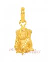 Ganesh Pendant (22K Gold) - Click here to buy online - 153 only..