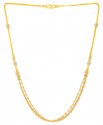 22kt Gold Fancy Two Tone Chain - Click here to buy online - 1,556 only..