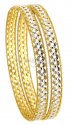 22 Kt Gold Two Tone Bangles - Click here to buy online - 1,155 only..