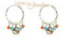 Click here to View - 22Kt White Gold Hoop Earrings 