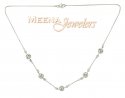 22kt white Gold Chain (Necklace) with CZ - Click here to buy online - 291 only..