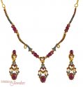 22Kt Designer Necklace Set - Click here to buy online - 1,159 only..