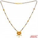 22K Gold Three Tone Mangalsutra - Click here to buy online - 1,151 only..