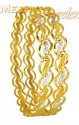 22Karat Gold 2Tone Bangles - Click here to buy online - 1,219 only..