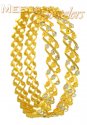 22Kt Gold Rhodium Finishing Bangles - Click here to buy online - 1,673 only..