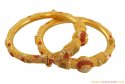 22Kt Gold Three tone Kadas - Click here to buy online - 3,426 only..