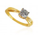 18kt Gold Diamond Ring  - Click here to buy online - 3,256 only..