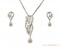 Fancy Diamond Pendant Set - Click here to buy online - 10,217 only..