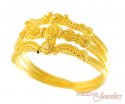 Gold 3 Layered Ring