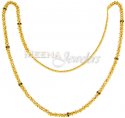 22 Kt Gold Fancy Long Chain - Click here to buy online - 1,332 only..