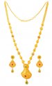 22k Gold Long Necklace Set - Click here to buy online - 5,879 only..