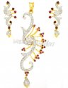 Genuine Diamond Pendant Set - Click here to buy online - 3,734 only..