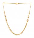 22kt Gold Fancy Two Tone Chain - Click here to buy online - 1,604 only..