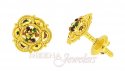 22Kt Gold Earrings with Meenakari - Click here to buy online - 92 only..