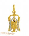 22kt Gold Lord Venkateshwara pendant - Click here to buy online - 162 only..