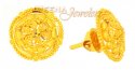 22Karat Gold Earrings with Filigree  - Click here to buy online - 215 only..