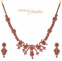 Click here to View - Ruby Designer Necklace Set 