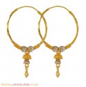 Click here to View - 22k Gold Fancy hoops 