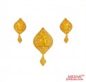 22K Gold Pendant Set - Click here to buy online - 2,274 only..