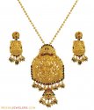 Temple Pendant Set (22Karat Gold)