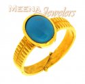22kt Gold Torquoise Birthstone Ring - Click here to buy online - 602 only..