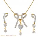 Click here to View - Signity Two Tone Pendant Set 