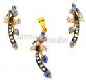 22Kt Gold Fancy Pendant Set - Click here to buy online - 337 only..