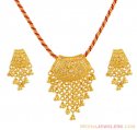 22Kt Gold Pendant Set - Click here to buy online - 652 only..