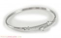 Click here to View - White Gold Bangle with Signity 