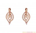 18K Yellow Gold Diamond Earrings - Click here to buy online - 1,780 only..