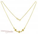 Cubic Zercoine Ladies Gold Chain