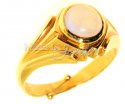 22k Gold Ring with Moon Stone - Click here to buy online - 242 only..