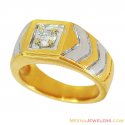 18Kt Two Tone Fancy Diamond Ring - Click here to buy online - 5,742 only..