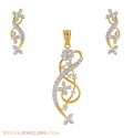 Click here to View - Signity Two Tone Pendant Set 