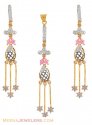 Signity Two Tone Pendant Set - Click here to buy online - 995 only..