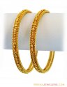 Gold Bangles 22K (2 Pc) - Click here to buy online - 2,381 only..