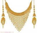 Wide Necklace and Earring Set - Click here to buy online - 5,192 only..