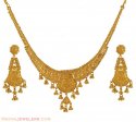 Click here to View - Gold filigree Necklace Set 