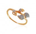 18kt Rose Gold Diamond ladies Ring - Click here to buy online - 724 only..