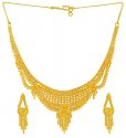 Click here to View - Gold Necklace and Earrings Set 