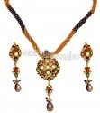22 Kt Antique Gold Pendant Set - Click here to buy online - 1,102 only..