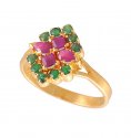 Click here to View - 22Kt Ring with Ruby and Emerald 