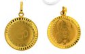 22 Kt Gold Om Pendant - Click here to buy online - 187 only..